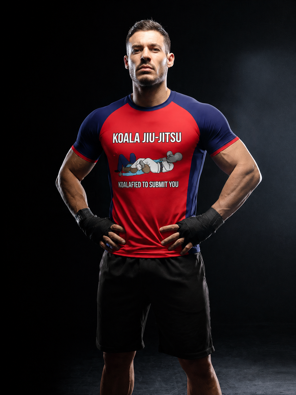 The "Koalafied" Classic Rashguard (Red/Navy)