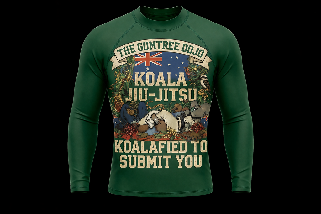 The Gumtree Dojo Long Sleeve Rashguard (Green Edition)
