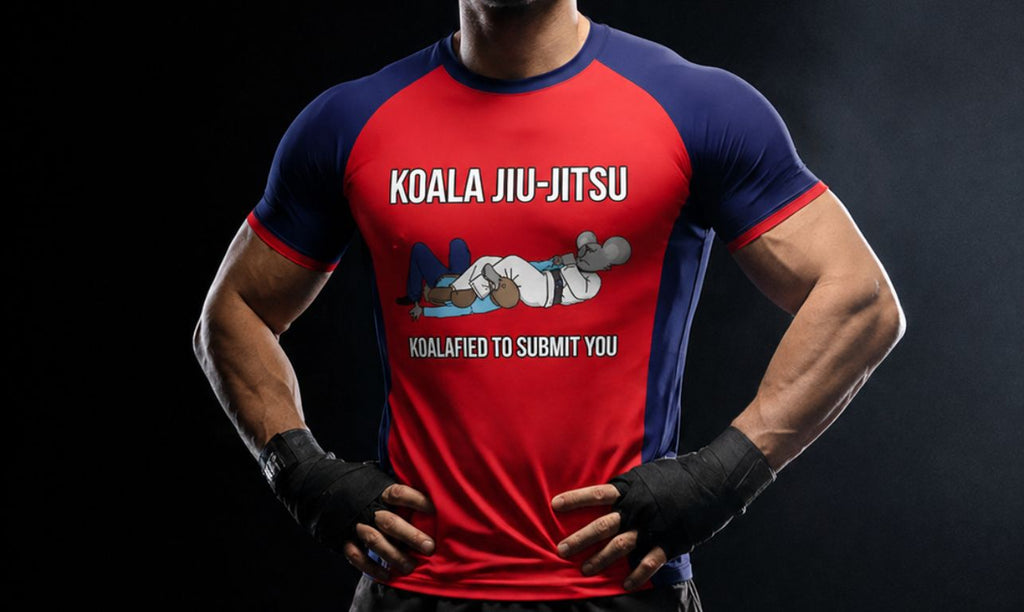 The "Koalafied" Classic Rashguard (Red/Navy)