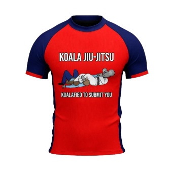 The "Koalafied" Classic Rashguard (Red/Navy)